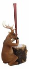 Ebros Rustic Wildlife Animal Stinky Potion Toilet Brush   Tree Stump Base Holder
