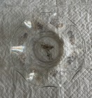 Vtg Ruffled Glass Dish 8 Rolls Royce Autos Spirit Of Ecstasy 60 Years  1904-1964