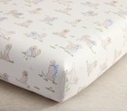 Pottery Barn Kids Puppy Organic Crib Fitted Sheet Dogs 100  Cotton Free Ship