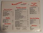 Four Seasons Sahara Lake Tahoe 1975 Original Laminated Menu Nevada Stateline