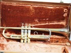 Vintage 1957 Olds Studio Bb Trumpet Nickel Silver Bell Original Case  211391