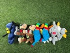 Meanies Nwt Rare Plush Toy Lot Of 7 Series 1 1997 Vintage Pieces With Tags
