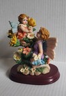 Fairy With Butterfly Wings Flowers Girl Fantasy Statue Figurine 5 5 