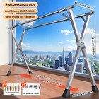 Joybos 78 7 Foldable Stainless Steel Clothes Drying Rack For Indoor Outdoor