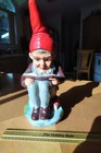 Heissner Reader Garden Gnome Large Terra Cotta Vintage Germany