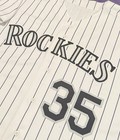 Game Used worn Jeremy Burnitz  35 Colorado Rockies Authentic Russell Jersey 46 2