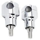 1 bar 2 5  Chrome Risers Kit For Harley Springer Softail Cross Bones Bad Boy