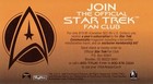 Star Trek Widevision Fan Club The Official 1996 Skybox Promo Card No Number Join