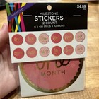 Baby Monthly Milestone Stickers   12 Count months   4 X 4 Inch   Brand New  