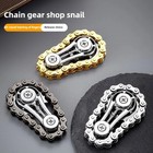 Metal Bike Chain Fidget Spinner Flywheel Gyro Edc Stress Relief Desk Toy Adult