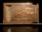 Early 1900 Antique Mid East Islamic Persian  qajar Mirror Case Khatam 