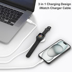 Multi Charging Magnetic Cable For Apple Watch 9 8 7 6 Usb C Charger For Iphone 