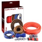 0 Gauge Car Audio Amplifier Wiring Kit - 3000w Power Cable  Fuse   Rca For Subwo
