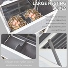 81    Large Chicken Coop Outdoor Wooden Hen House Poultry Cage W  Nesting Boxes