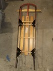 Torpedo Fast Trak 550 Steerable Wood Sled  1-piece Set  Brown red black