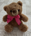 New Dan Dee Collectors Choice Teddy Bear Plush W  Pink Bow Small 6  Free Ship