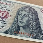 Germany  10 Mark Banknote 1980 German Currency Paper Money Ship Berlin Sea