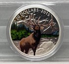 2015 Royal Canadian Mint  20 Fine Silver Coin - Majestic Elk - Box   Coa