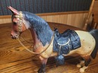 Vtg Model Breyer Horse Traditional Size W  Western Saddle Appaloosa Quite Nice 