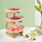 3-tier Serving Bowls With Stand  Snack Dessert Cake Tray Plate Rack For Wedding