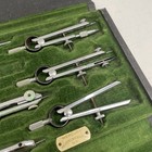 Original Vintage Retro Mercury Keuffel Esser Co Ny Drawing Kit Compass Lot