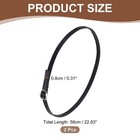 1 Pair Replacement Ankle Strap For Heels Shoe Band Suede Black