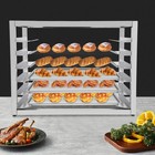 6 Tier Half Height End Load Commercial Bakery Rack For Bun Dough Baking Sheets