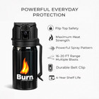 Burn Pepper Spray 1 35oz Heavy Duty Police Strength Oc Self Defense Belt Clip