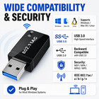 1300mbps Usb3 0 Wireless Wifi Adapter Dongle Dual Band 5g 2 4g Desktop Laptop
