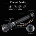 Super Bright 990000lm Powerful Flashlight Xhp70 2 26650 Rechargeable Zoom Torch