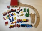 Brio Rare 2001 Brio 33607 Blue Engine  33652 Cattle Wagon  33604 Red  33365 Shed