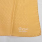 New Charvet 100  Silk Hand Rolled Gold W  Subtle White Pindot Pocket Square