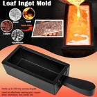 100 Oz Troy Ounce Gold Bar Loaf Cast Iron Ingot Mold 100 Ounces  Gold silver 