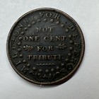 1841 Hard Times Token Webster Credit Current millions For Defence-2243