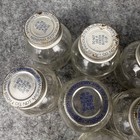 Vintage Ross Laboratories Glass Baby Bottles jars 3 Oz  With Lids Set Of Nine