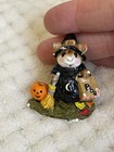 Wee Forest Folk Retired Halloween Figurine M-120 Witchy Boo