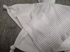Under The Nile Baby Organic Lovey Bunny Security Blanket Rabbit Gray Stripe New