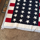Vintage Tommy Hilfiger Americana Patriotic Flag Quilted Blanket Twin 