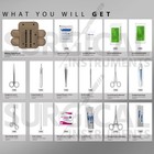 19 Pcs Tactical First Aid Surgical Kit Military Molle Pouch Coyote Tan Color