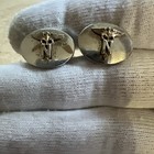 Vtg U s  Army Medical Nurse Cuff Links Sterling Silver