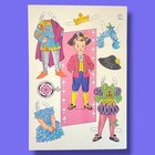 Saalfield 6 Stand-up Dolls From Storyland Paper Dolls Uncut Vintage Push-out