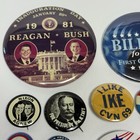 Political Campaign Pinback Button Lot Of 13 Reagan Nixon Jfk Vtg   Reproduction