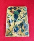 Antique Persian Hand Painted Tile Bird Floral 5x7 5 Islamic Art Ceramic 1800   s
