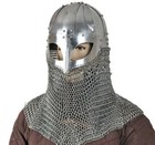 Best Historial Medieval Viking Helmet Battle Armor 18g Steel And Chain Mail Sca
