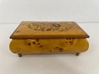 Vintage Cuendet Swiss Musical Movement Box Lara s Theme Dr Zhivago Burl Wood