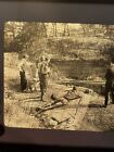 Antique U s  Bureau Of Mines Glass Slide Coal Mine  Men Miners