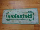 Rare Vintage Heineken - Pub Bar Beer Towel Breweriana Man Cave