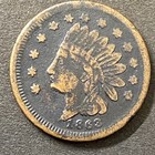 1863 Civil War Store Card Token Geo  Gage Grocer Buffalo  Ny 19 2mm 3 61g