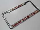 Vintage Tokay Oldsmobile-buick Lodi Ca Metal License Plate Frame Tag Cover Rare