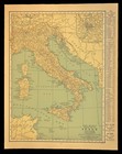 Antique Map Of Italy Wall Art Original Napoli Rome Venice San Marino Vintage